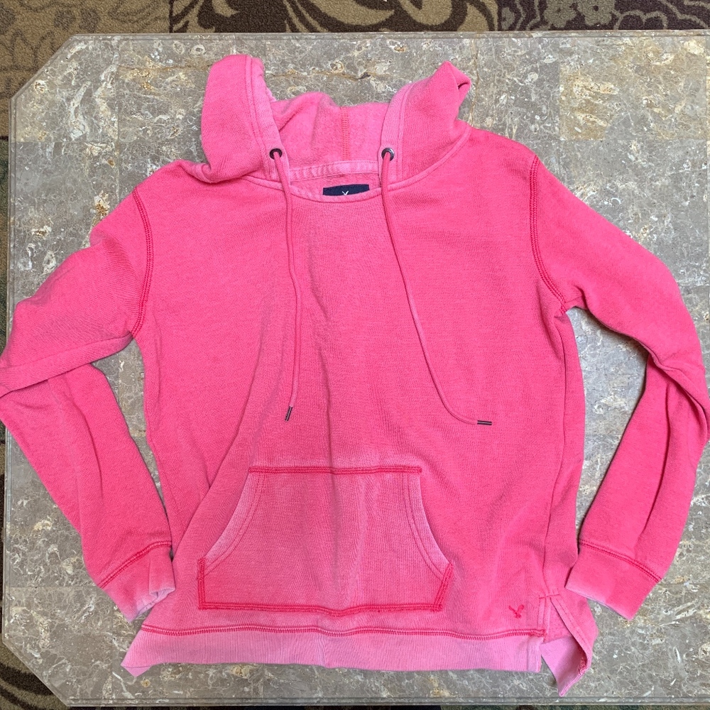 Pink American Eagle Pullover Sweatshirt